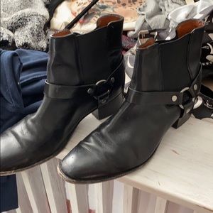 Genuine leather western booties, good condition